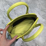 BALENCIAGA VILLE SMALL TOP HANDLE BAG IN LEMON/BKACK 5506451 SIZE 26 CM - 5