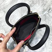  BALENCIAGA VILLE XXS TOP HANDLE BAG IN BLACK/PINK 5506461 SIZE 18 CM - 4