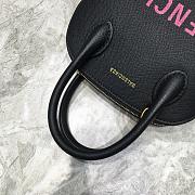  BALENCIAGA VILLE XXS TOP HANDLE BAG IN BLACK/PINK 5506461 SIZE 18 CM - 3