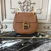 CHLOE MINI DREW SHOULDER BAG BROWN S032 SIZE 19 CM - 1