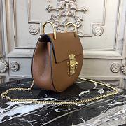 CHLOE MINI DREW SHOULDER BAG BROWN S032 SIZE 19 CM - 6