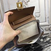 CHLOE MINI DREW SHOULDER BAG BROWN S032 SIZE 19 CM - 4
