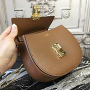 CHLOE MINI DREW SHOULDER BAG BROWN S032 SIZE 19 CM - 3