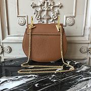 CHLOE MINI DREW SHOULDER BAG BROWN S032 SIZE 19 CM - 2