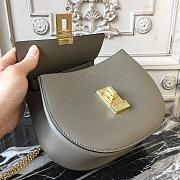 CHLOE MINI DREW SHOULDER BAG GRAY S032 SIZE 19 CM - 2