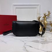 VALENTINO SUPERVEE CALFSKIN CROSSBODY BAG BLACK ZXLU26 SIZE 26.5 CM - 6