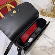 VALENTINO SUPERVEE CALFSKIN CROSSBODY BAG BLACK ZXLU26 SIZE 26.5 CM - 2