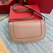 VALENTINO SUPERVEE CALFSKIN CROSSBODY BAG DUSTY PINK ZXLU26 SIZE 26.5 CM - 2