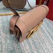 VALENTINO SUPERVEE CALFSKIN CROSSBODY BAG DUSTY PINK ZXLU26 SIZE 26.5 CM - 3