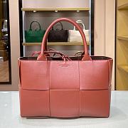 BOTTEGA VENETA ARCO TOTE BLUSH RED 652867 SIZE 36 CM - 1