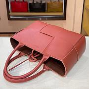 BOTTEGA VENETA ARCO TOTE BLUSH RED 652867 SIZE 36 CM - 5