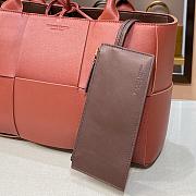 BOTTEGA VENETA ARCO TOTE BLUSH RED 652867 SIZE 36 CM - 6