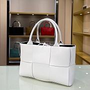 BOTTEGA VENETA ARCO TOTE WHITE 652867 SIZE 36 CM - 5