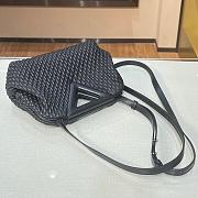 BOTTEGA VENETA SMALL POINT BAG BLACK 661986 SIZE 24 CM - 4