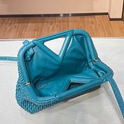 BOTTEGA VENETA SMALL POINT BAG PRUSSIAN BLUE 661986 SIZE 24 CM - 6