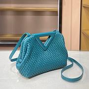BOTTEGA VENETA SMALL POINT BAG PRUSSIAN BLUE 661986 SIZE 24 CM - 5