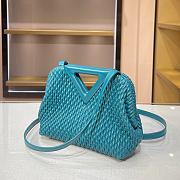 BOTTEGA VENETA SMALL POINT BAG PRUSSIAN BLUE 661986 SIZE 24 CM - 4