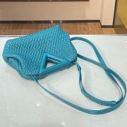 BOTTEGA VENETA SMALL POINT BAG PRUSSIAN BLUE 661986 SIZE 24 CM - 3