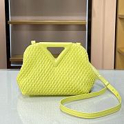 BOTTEGA VENETA SMALL POINT BAG LEMON 661986 SIZE 24 CM - 1