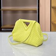 BOTTEGA VENETA SMALL POINT BAG LEMON 661986 SIZE 24 CM - 5