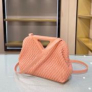 BOTTEGA VENETA SMALL POINT BAG PEACHY 661986 SIZE 24 CM - 6