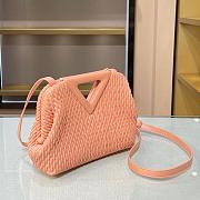 BOTTEGA VENETA SMALL POINT BAG PEACHY 661986 SIZE 24 CM - 2