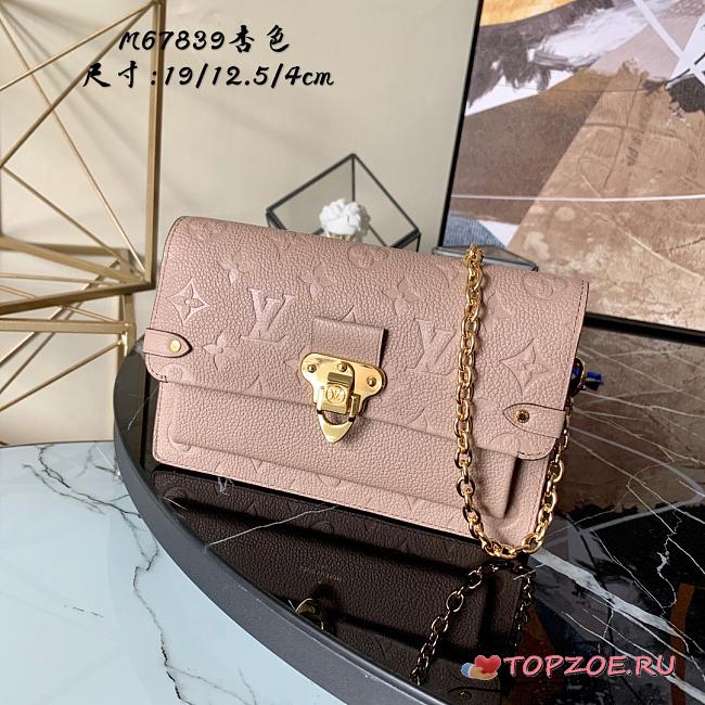 LV VAVIN CHAIN WALLET TOURTERELLE GRAY M69423 SIZE 19 CM - 1