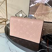 LV VAVIN CHAIN WALLET TOURTERELLE GRAY M69423 SIZE 19 CM - 4