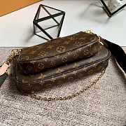 LV MULTI POCHETTE ACCESSOIRES BLACK STRAP M44823 SIZE 25 CM - 4