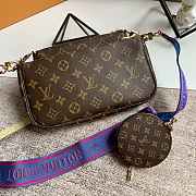 LV MULTI POCHETTE ACCESSOIRES BLUE STRAP M44823 SIZE 25 CM - 5