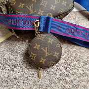 LV MULTI POCHETTE ACCESSOIRES BLUE STRAP M44823 SIZE 25 CM - 6