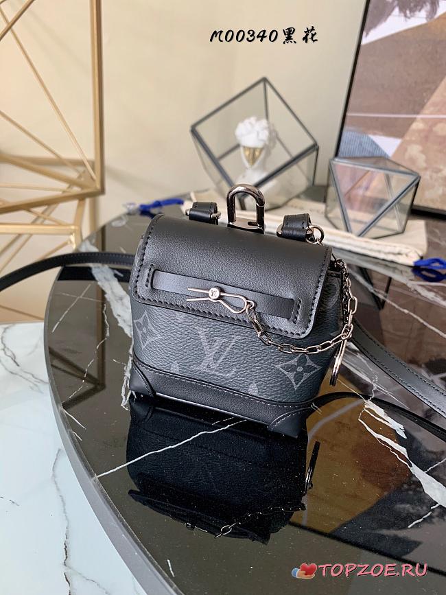 LV MINI STEAMER POUCH BLACK M00340 SIZE 9.5 CM - 1