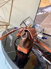LV MINI STEAMER POUCH BROWN M00340 SIZE 9.5 CM - 3