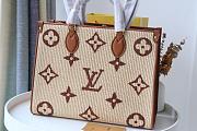 LV ONTHEGO MM TAN M57723 SIZE 35 CM  - 6