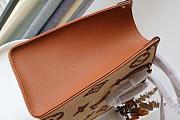 LV ONTHEGO MM TAN M57723 SIZE 35 CM  - 5