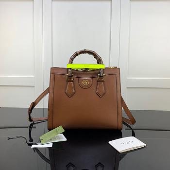 GUCCI DIANA SMALL TOTE BAG BROWN 660195 SIZE 27 CM