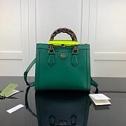GUCCI DIANA SMALL TOTE BAG GREEN 660195 SIZE 27 CM - 1