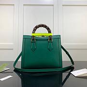 GUCCI DIANA SMALL TOTE BAG GREEN 660195 SIZE 27 CM - 3