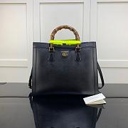 GUCCI DIANA MEDIUM TOTE BAG BLACK 655658 SIZE 35 CM - 1