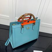 GUCCI DIANA MEDIUM TOTE BAG BLUE 655658 SIZE 35 CM - 2