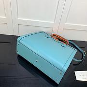 GUCCI DIANA MEDIUM TOTE BAG BLUE 655658 SIZE 35 CM - 3