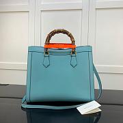 GUCCI DIANA MEDIUM TOTE BAG BLUE 655658 SIZE 35 CM - 4