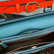 GUCCI DIANA MEDIUM TOTE BAG BLUE 655658 SIZE 35 CM - 6