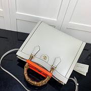 GUCCI DIANA MEDIUM TOTE BAG WHITE 655658 SIZE 35 CM - 3