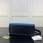 GUCCI GG SMALL TOTE BAG BLUE 659983 SIZE 31 CM - 5