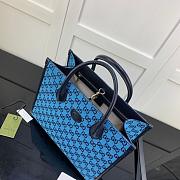 GUCCI GG SMALL TOTE BAG BLUE 659983 SIZE 31 CM - 2
