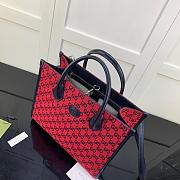 GUCCI GG SMALL TOTE BAG RED 659983 SIZE 31 CM - 6
