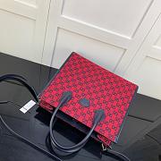 GUCCI GG SMALL TOTE BAG RED 659983 SIZE 31 CM - 3