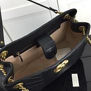 GUCCI GG MARMONT SHOULDER BAG BLACK 453569 SIZE 36 CM - 4