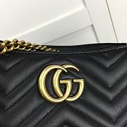 GUCCI GG MARMONT SHOULDER BAG BLACK 453569 SIZE 36 CM - 2